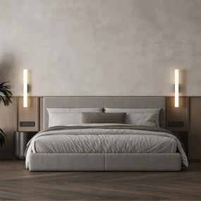 LED Kúpeľňové osvetlenie zrkadla LINEA LED/8W/230V 3000/4000/6000K IP44 45 cm čierne