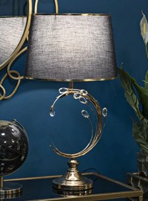 Stolná lampa Bruxelles 65 cm čierno-zlatá