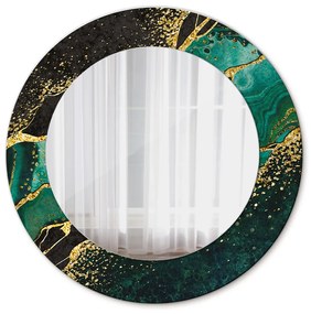 Okrúhle ozdobné zrkadlo Mramorový zelený fi 50 cm
