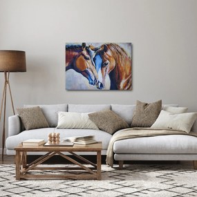 Obraz - Zamilované kone (70x50 cm)