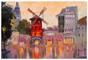 Obraz - Moulin rouge, Paríž, Francúzsko (90x60 cm)