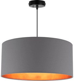 Závesné svietidlo Shade, 1x textilné tienidlo (výber zo 4 farieb), (výber z 3 farieb konštrukcie), (fi 44cm), g