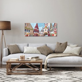 Obraz - Zimná ulička (120x50 cm)