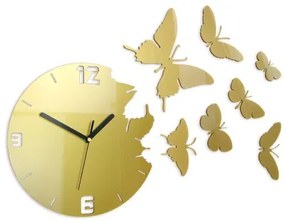 Sammer Hodiny s motýľmi - 7 zlatých motýľov ButterflyGold