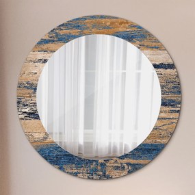 Okrúhle ozdobné zrkadlo Abstraktné drevo fi 60 cm