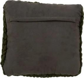 Pletený zelený vankúš Tricot green - 40 * 40 cm