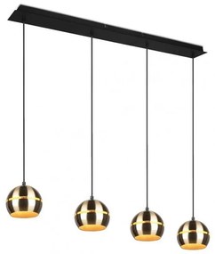 Trio - Luster na lanku FLETCHER 4xE14/40W/230V mosadz