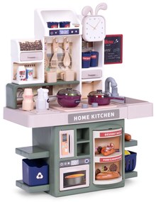 Detská kuchynka LED zvuky parný generátor 35 príslušenstvo