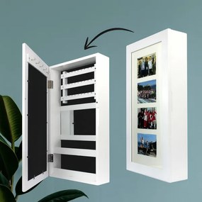 Závesná šperkovnica LADY CHIC biela PHO1240