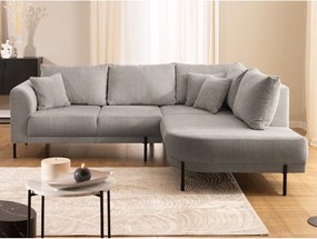 Taupe ženilková rohová pohovka (pravý roh/do L) Mauris – Ropez