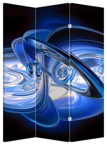 Paraván - Modrá abstrakcia (126x170 cm)