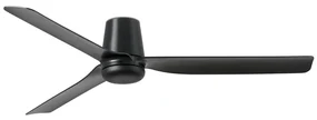 FARO Barcelona FARO 33830 - Stropný ventilátor PUNT TUB M čierna pr. 130 cm + diaľkové ovládanie FA33830