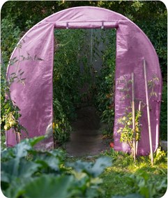 Fóliový tunel, záhradný skleník 3 x 2 m (6m2)  ružový Plonos 4978-B