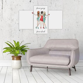 Obraz - Forever young, forever drunk (90x60 cm)