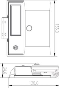 LED reflektor so senzorom a solárnym panelom FUJI LED/8W/3,7V 2000 mAh IP44