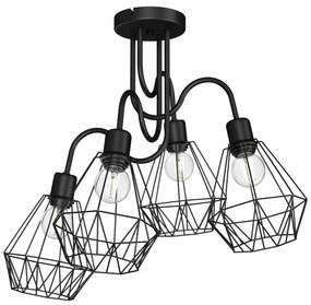 Prisadený luster BERGEN 4xE27/60W/230V