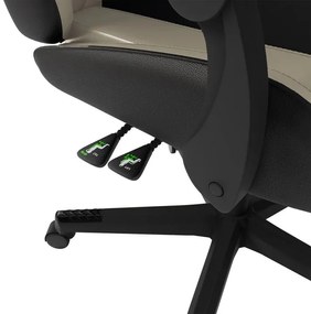 InternetovaZahrada Kancelárska stolička HyperSeat - čierna/béžová