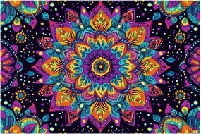 Obraz - Kaleidoskopická mandala (90x60 cm)