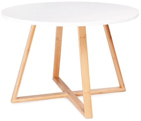 Odkladací stolík Alva 60 cm biely