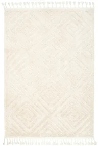 Koberec Berber 7061 Romby 3D ivory / slonová kosť / krémový