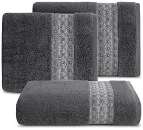 BAVLNENÝ UTERÁK MALIKA 50X90 CM SIVÁ