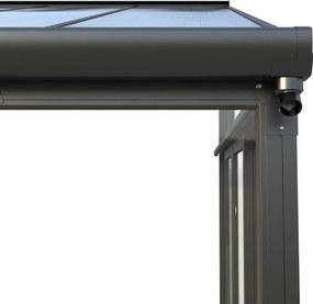 Luxusná zimná záhrada BestBerg PZ-QA7 / 12,8 m² / 300 x 428 x 312 cm / antracit