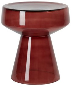 Sklenený okrúhly odkladací stolík ø 37 cm Dakwa – Light &amp; Living