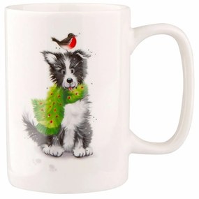 Altom Porcelánový hrnček Xmas Dog B, 300 ml