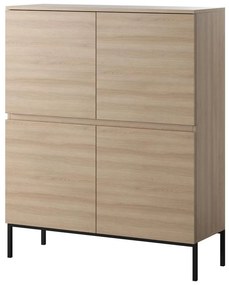 Skrinka Bennasi B1  (dub linberg + čierna). Akcia -20%. Vlastná spoľahlivá doprava až k Vám domov. 1099042