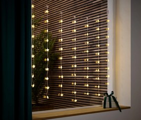 LED svetelný záves, hviezdy, krátky