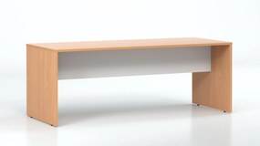 DREVONA Kancelársky stôl LUTZ 200x80 buk + biela