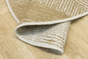 Obojstranný koberec BRUSSELS 206131/10820 béžový / krémový kruh