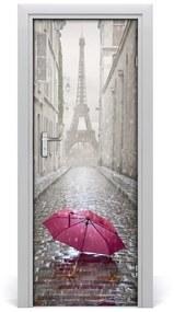 Fototapeta samolepiace na dvere dáždnik Francúzsko 85x205 cm