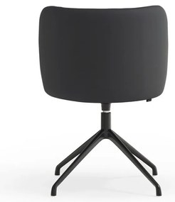 Čierne čalúnené jedálenské kreslo Mogi – Teulat