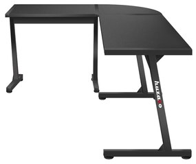 Priestranný rohový stôl HERO 6.0 v čiernej farbe