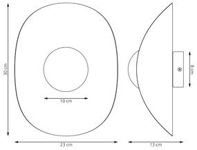 Nástenné svietidlo FIERO 1xG9/8W/230V čierne