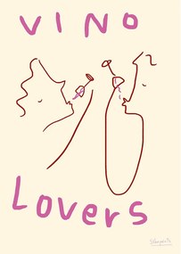 Plagát 50x70 cm Vino Lovers – Ruby Hughes – The Poster Club