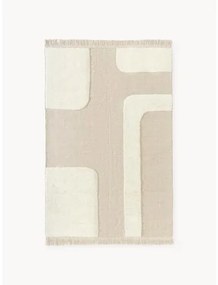 Ručne tkaný koberec's reliéfnym vzorom Laine