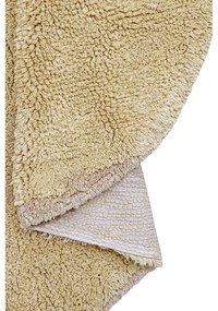 Béžový prateľný ručne tkaný bavlnený detský koberec 120x122 cm Bear – Lorena Canals