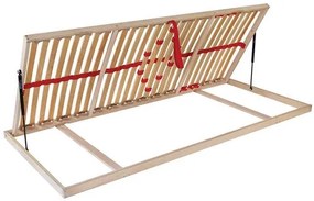 Ahorn PRIMAFLEX Kombi P ĽAVÝ - výklopný lamelový rošt 80 x 210 cm, brezové lamely + brezové nosníky