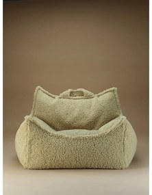 Zelený detský sedací vak z textílie buklé Chair – Wigiwama