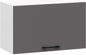 Horná kuchynská skrinka OLIWIA W60OK biela / grafitová / sivá