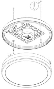 Eglo 97237 - LED Stmievateľné kúpeľňové svietidlo LOCANA-C LED/14W/230V BT IP44