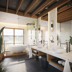 Hansgrohe AddStoris, jednoduchý háčik, kartáčovaný čierny chrom, HAN-41742340