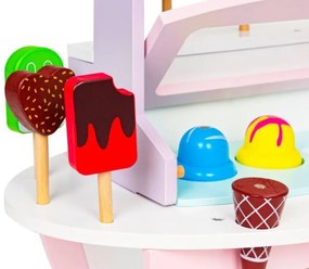 ECOTOYS Drevené edukačné chodítko Ice Cream