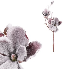 Vianočný kvet omrznutá Magnólia, farba bordó 50cm