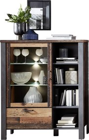 Vitrína s priehradkami Cardiff, s osvetlením