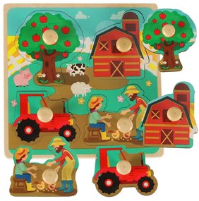 IKO Drevené puzzle - Farma