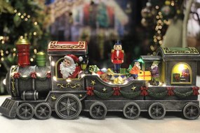 Klasik svietiaca vianočná dekorácia vláčik 40cm