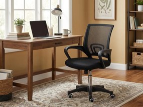 Čierna kancelárska stolička JETTA